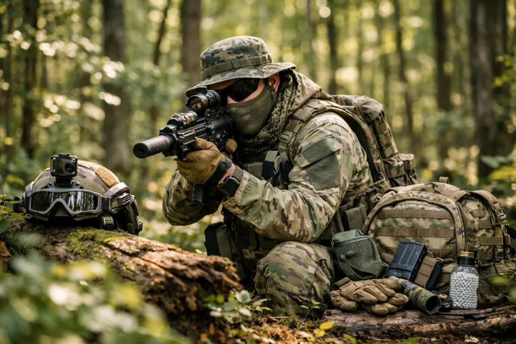 Airsoft Setup für Woodland: Ein praxisnahes Beispiel