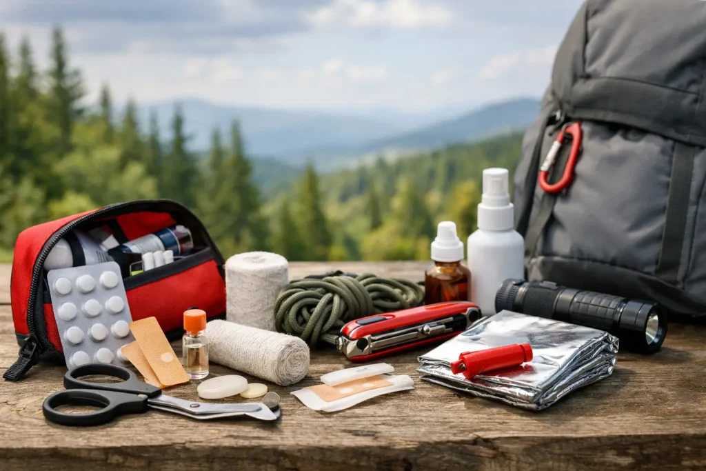 Outdoor-Notfallset zusammenstellen: Was zählt